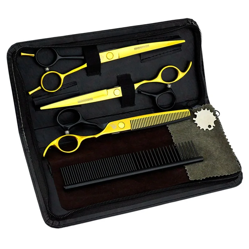 Ножницы разных цветов для груминга животных машинка стрижки шерсти собак и кошек