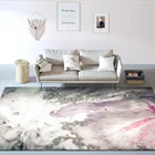 Современные и красивые абстрактные Позолоченные морские серые розовые Коврики для кухни гостиной прикроватный коврик для спальни могут быть изготовлены на заказ