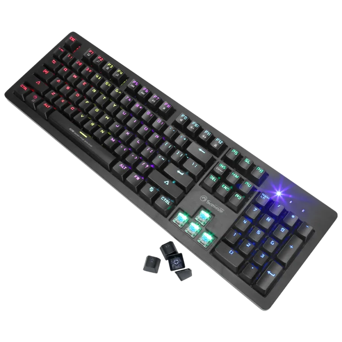 

MARVO KG916 Mechanical Gaming Keyboard 104 Keys Rainbow Backlight Wired Keyboards