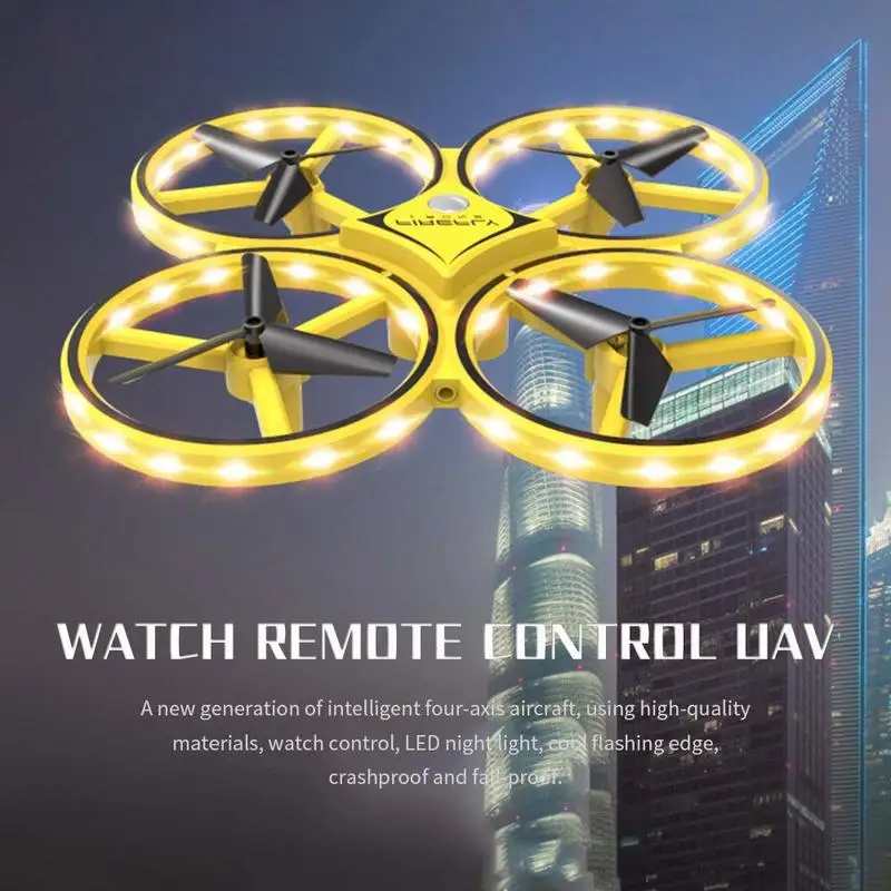 Zhenwei мини умный Дрон часы RC Quadcopter Flyer инфракрасный датчик управления Мини