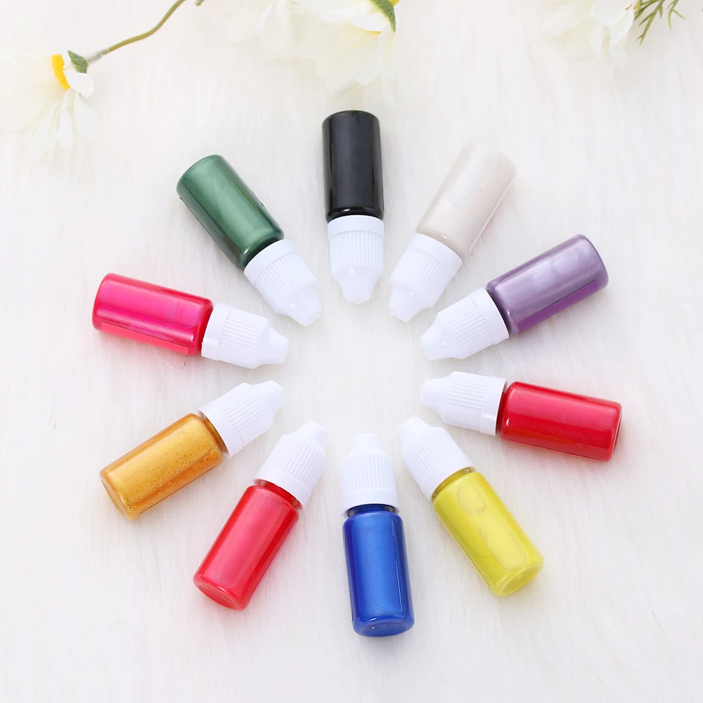 10 мл УФ смолы жидкий перламутровый краситель пигмент эпоксидная смола для