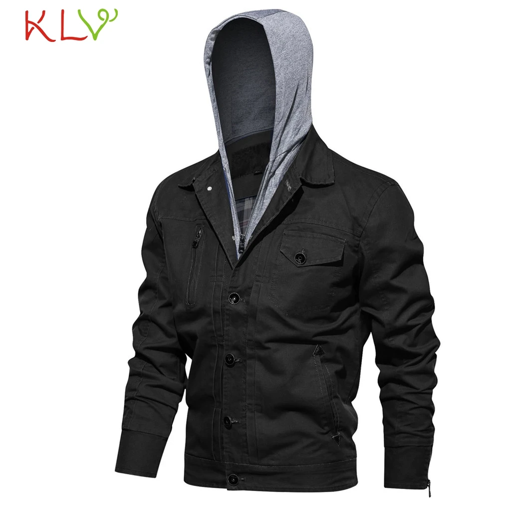 Мужская куртка зимняя повседневная толстовка с капюшоном военная бомбер тонкая