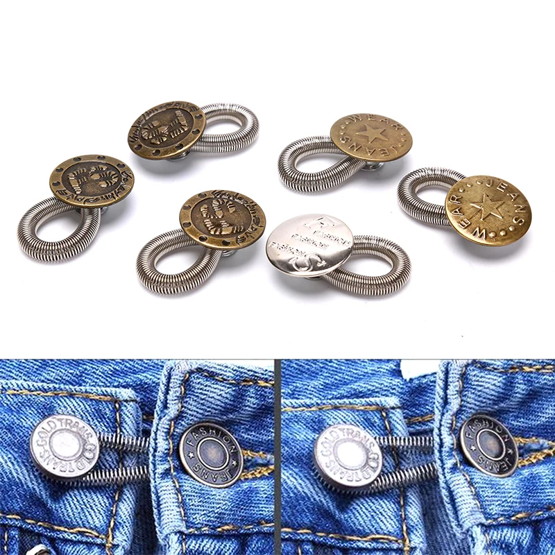 6 шт Удлинитель для головок с металлическими пуговицами i образный Кнопка джинсы