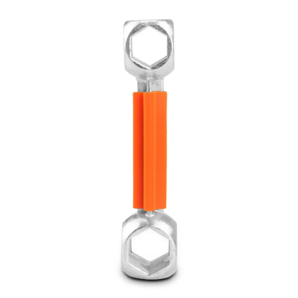 

Silver Bicycle Wrench Hexagonal Wrench 8.7*1.9*1.9cm Aluminum Alloy Cycling
