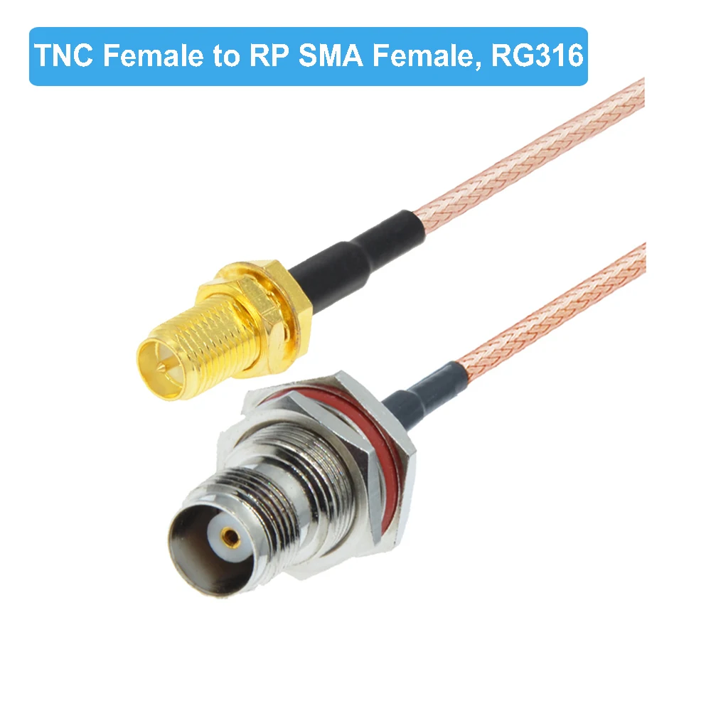 Водонепроницаемый разъем TNC мама к SMA папа RG316 отрезок 50 Ом RF коаксиальный кабель в