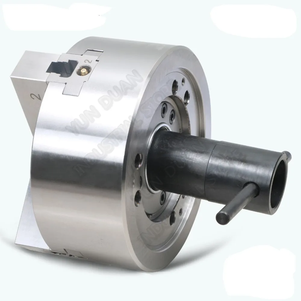 Полый гидравлический патрон 10 дюймов три 3 челюсти полый мощный и задняя пластина