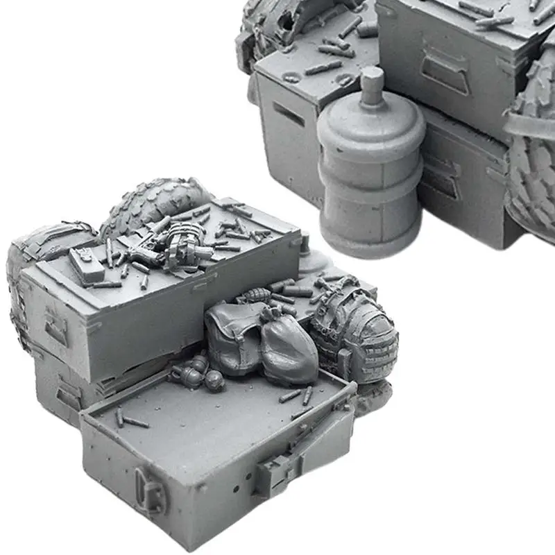 Коробка для оружия YUFAN 1/35 солдат из смолы 5 см статическая эпоксидная смола