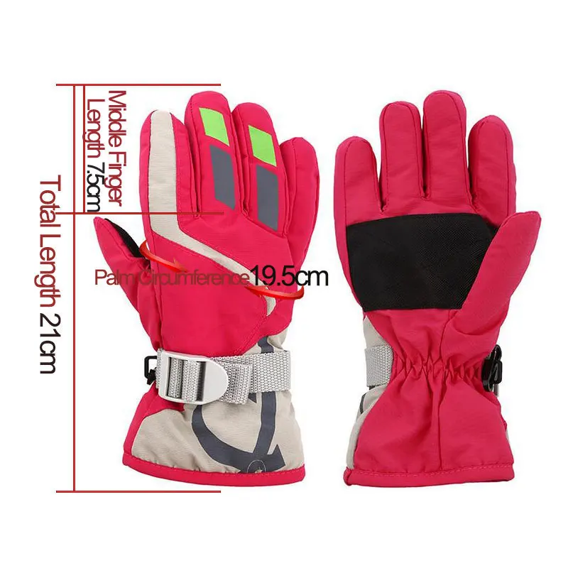 Детские зимние перчатки с флисовой подкладкой теплые водонепроницаемые