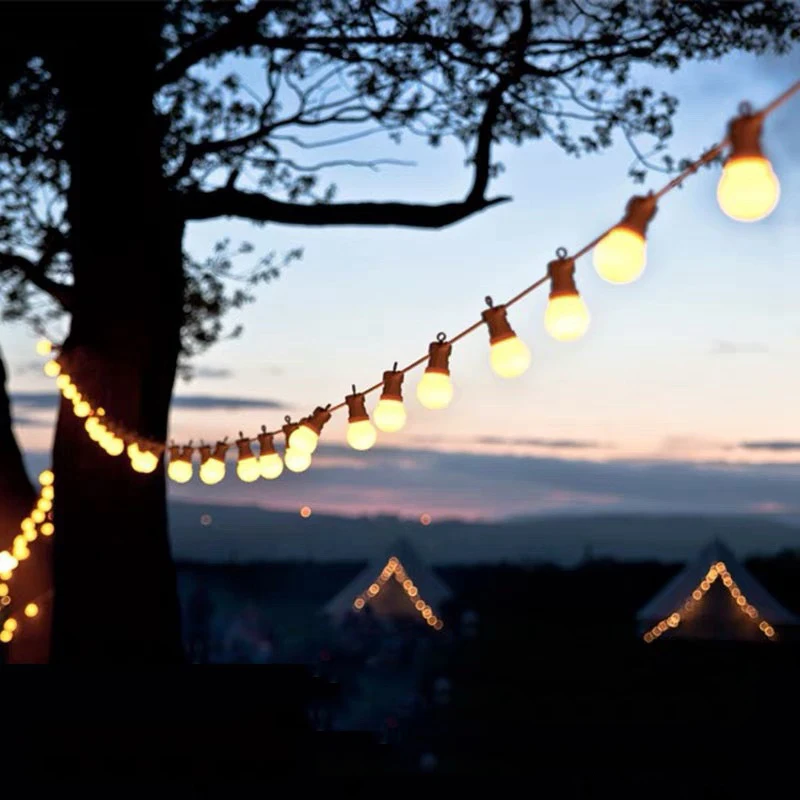 

G50 LED Garden Decoration Festoon String Lights Patio Christmas Fairy light LED Garland Outdoor for Wedding Party Street Decor