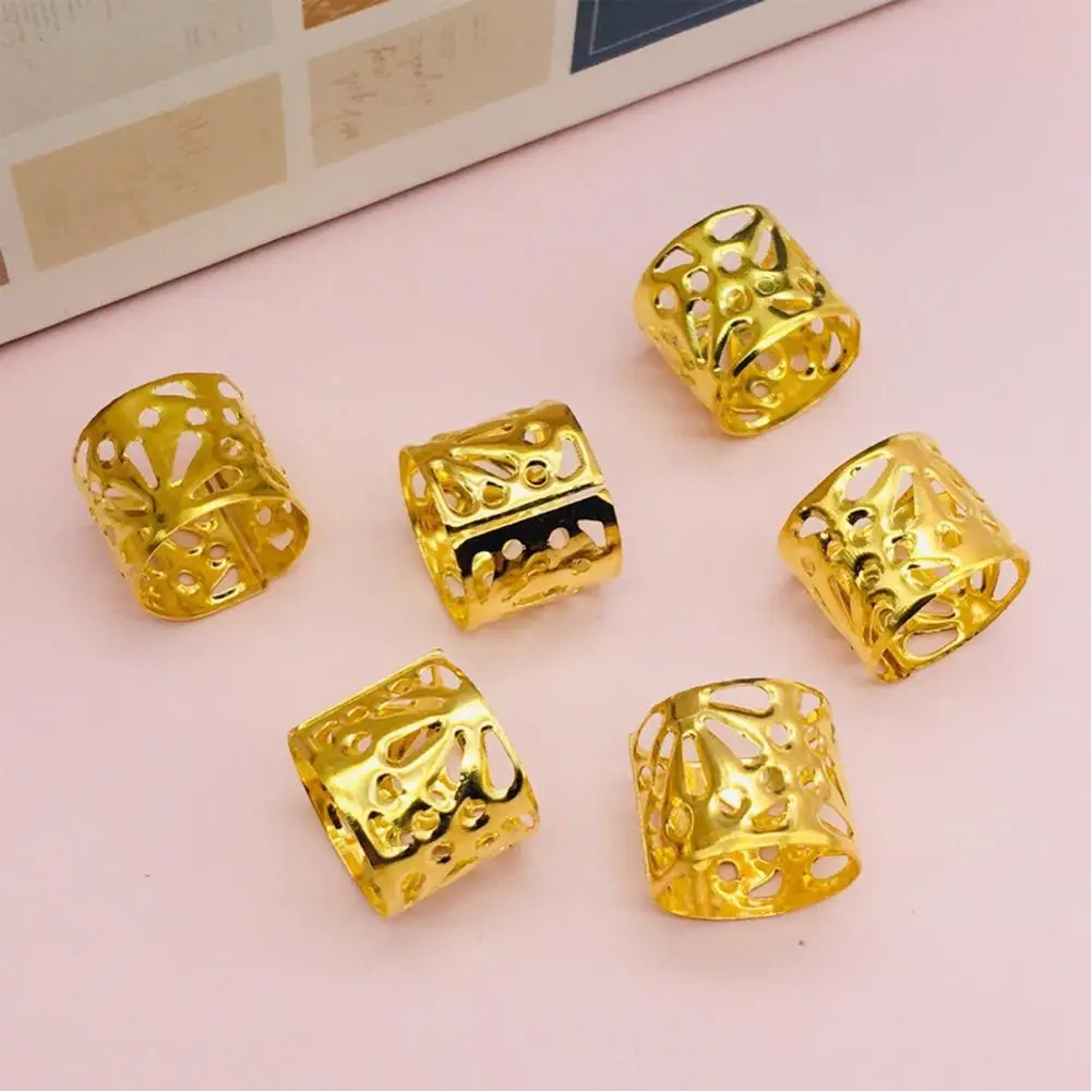 100Pcs/Lot Golden/Silver/Mix Silver Golden Micro Hair rings links Dread Braids Dreadlock Beads Adjustable Accessories | Красота и