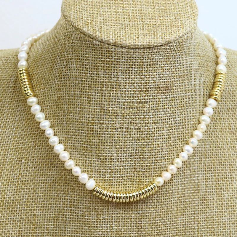 

5 шт., бусы ручной работы, из пресноводной нить