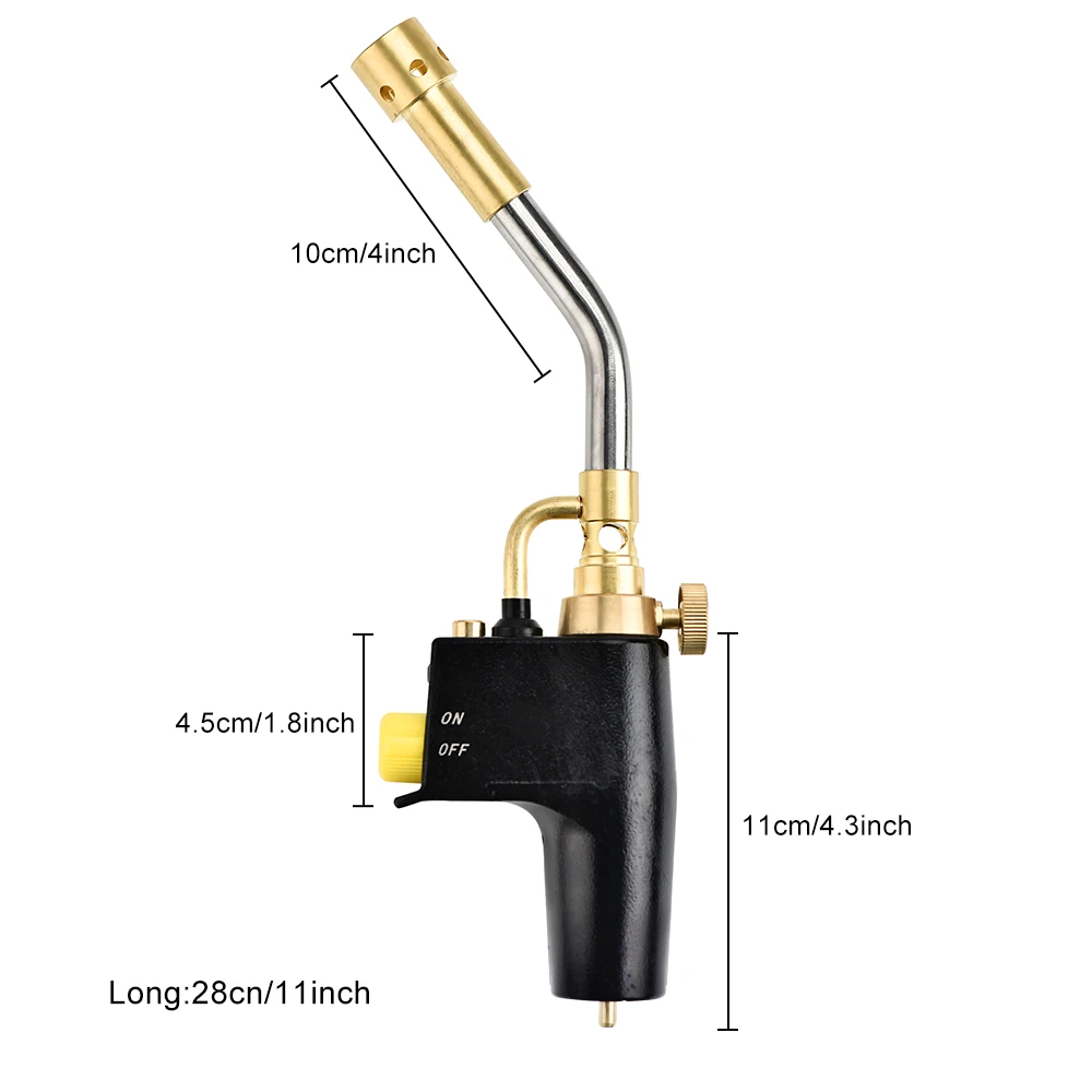 

Propane Gas Welding Torches Plumbing Blow Torch Soldering Tool Metal Flame Gun Brazing Welding Quick Fire Solder Burner