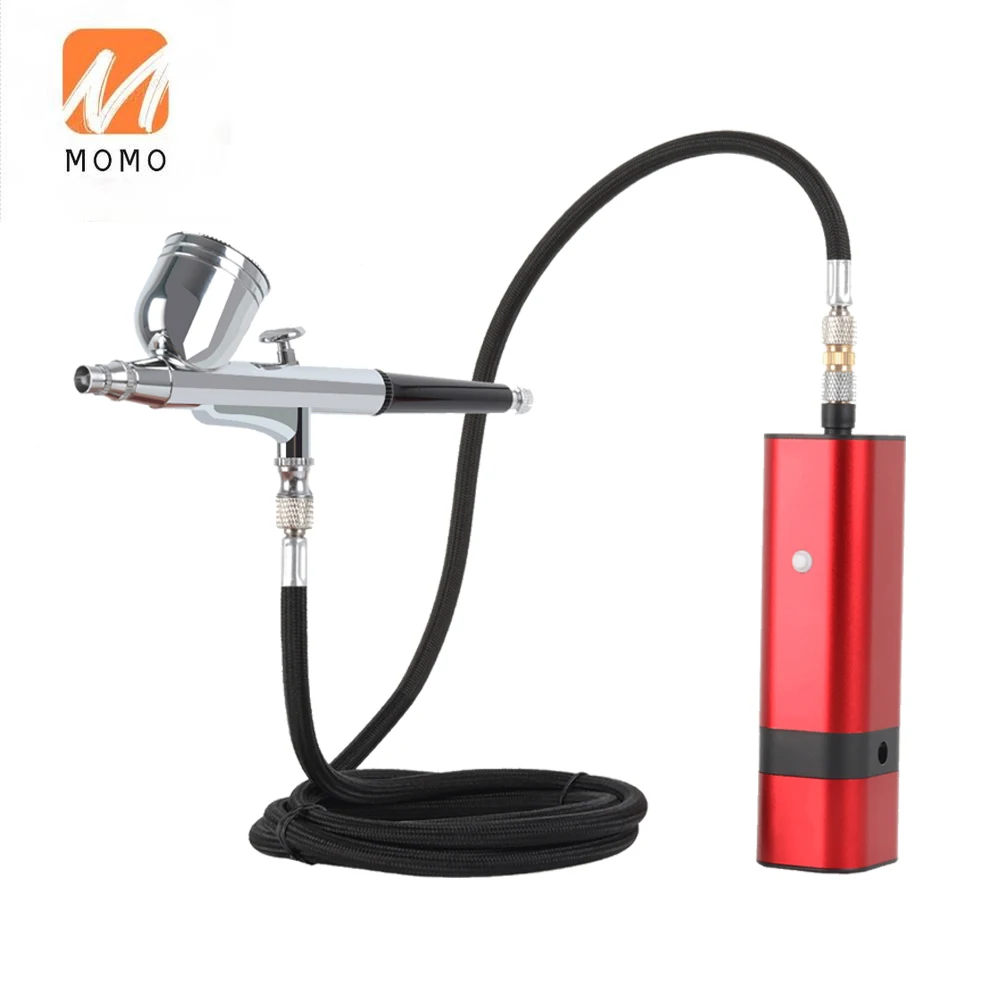 

High pressure upgraded portable convenient cordless airbrush rechargeable airbrush kit