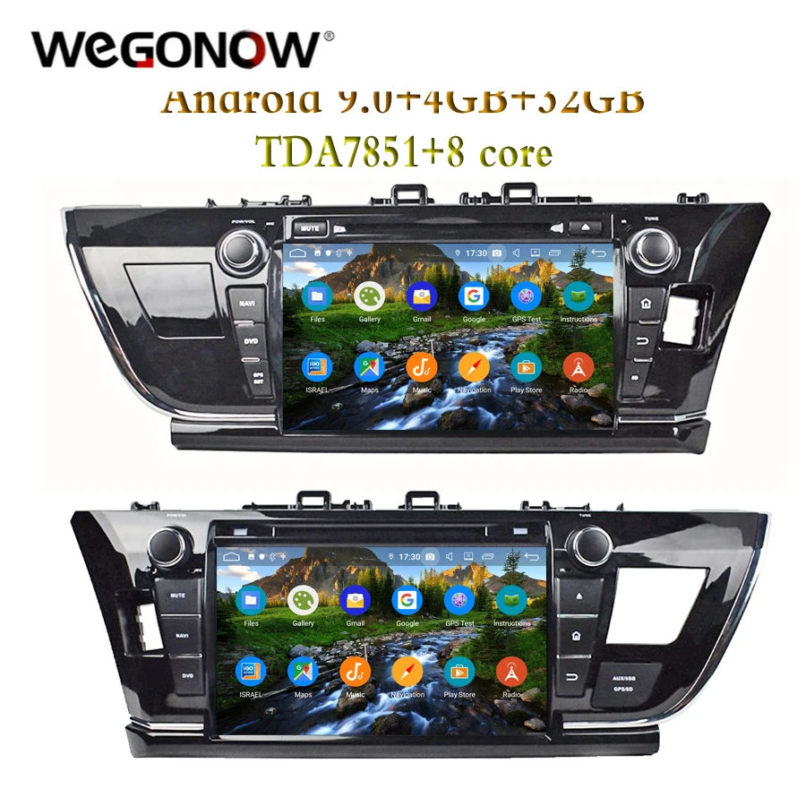 9 &quot2Din Android 0 для Toyota COROLLA 2014 2015 2016 правый левый 4 Гб RAM автомобильный dvd плеер Wifi