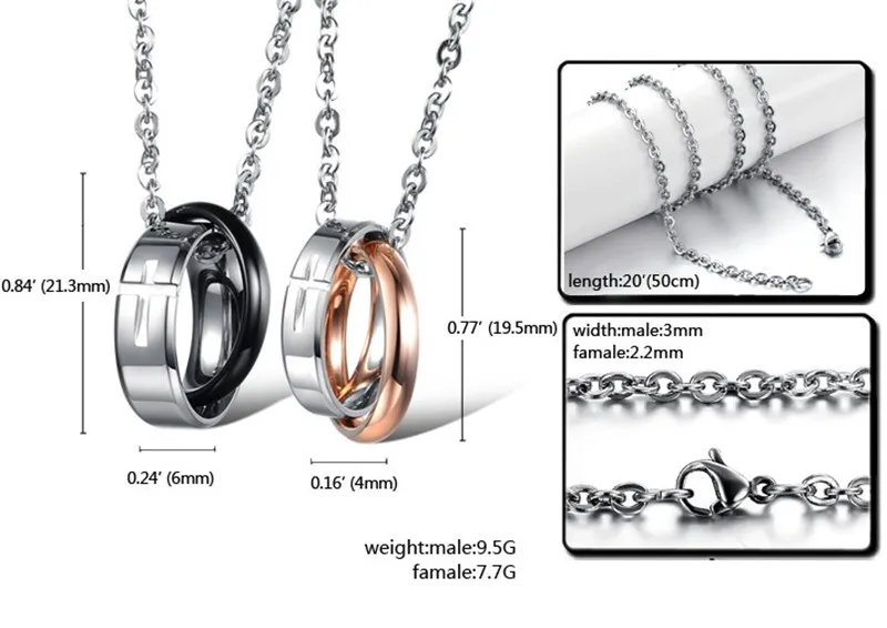 

1Pcs Fashion Necklace Titanium Steel Pendant Glittery Charm Chain Gift Jewelry Hip Hop Jewelry Accessories Jewelry