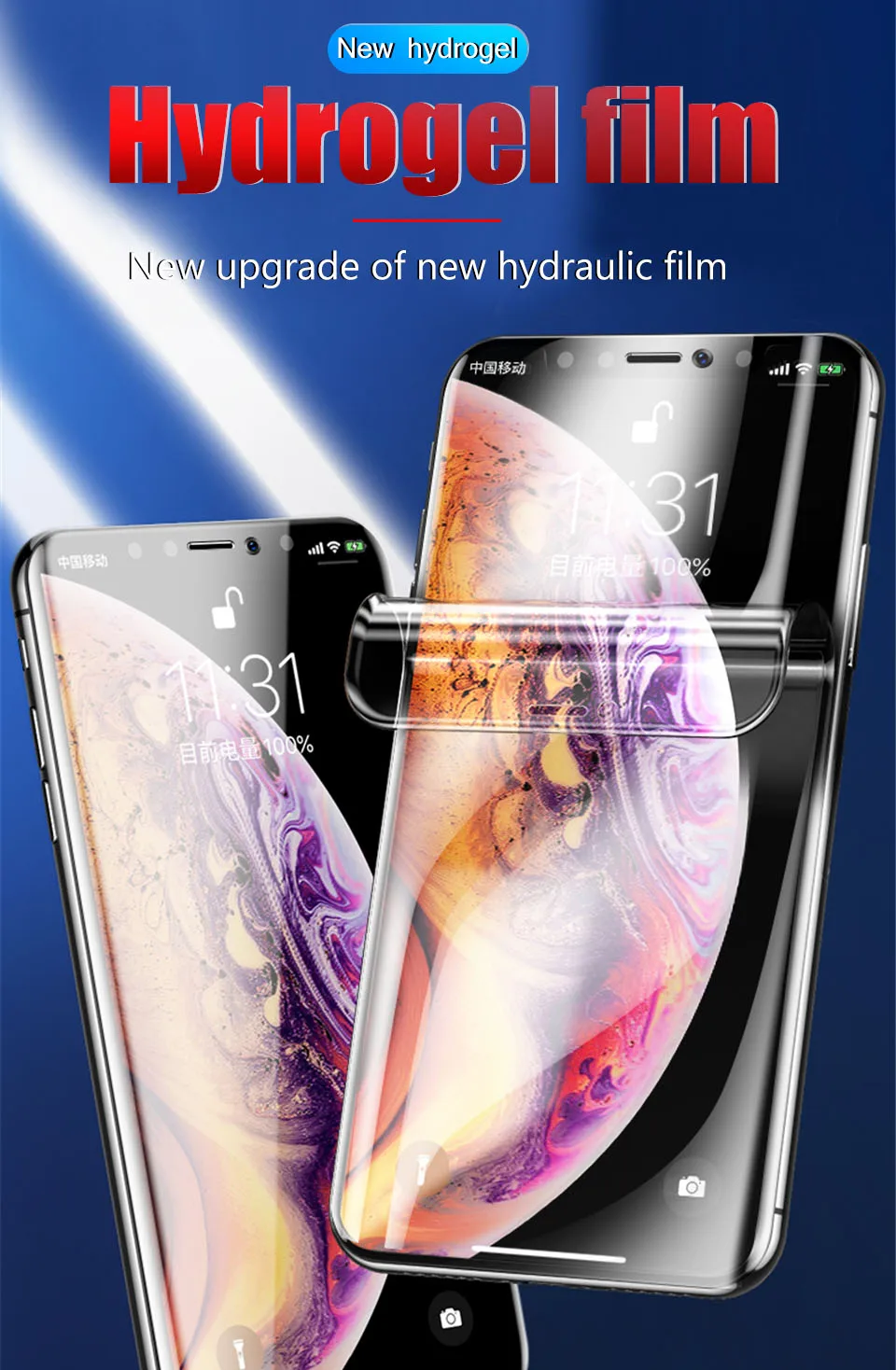 20D полное покрытие изогнутая Гидрогелевая пленка для iPhone XR X XS 11 Pro MAX Защита экрана для iPhone 6 6s 7 8 Plus мягкая пленка не стекло