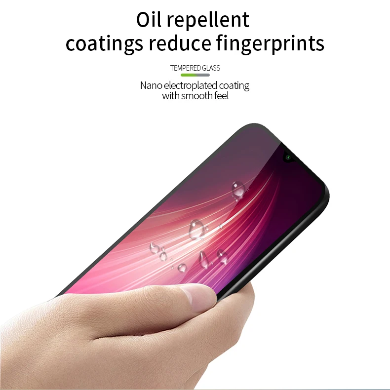 Mofi для Xiaomi Redmi Note 8 Pro Защита экрана для Xiaomi Redmi Note 8 Закаленное стекло пленка 3D изогнутый 9H Note8 Pro