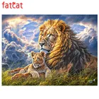 FATCAT 5d diy алмазная живопись облако и Король Лев Алмазная вышивка животные полный квадратный круглый дрель мозаика наклейки декор AE519