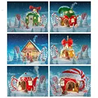 картина алмазами стич алмазная мозаика алмазная вышивка 5D DIY бриллиантовый рисунок Рождество House Candy Алмазная вышивка, декоративная живопись, наборы для вышивки крестиком, рукоделие, вышивка