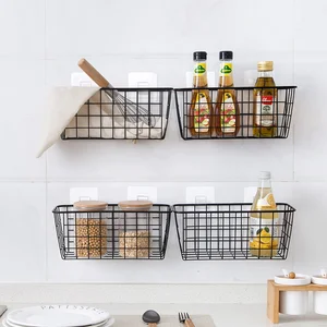 Подвесная корзина из кованого железа, подвесное украшение на стену, маленькая витрина, полка для горшков, подвесная корзина для помещения ZP7151642