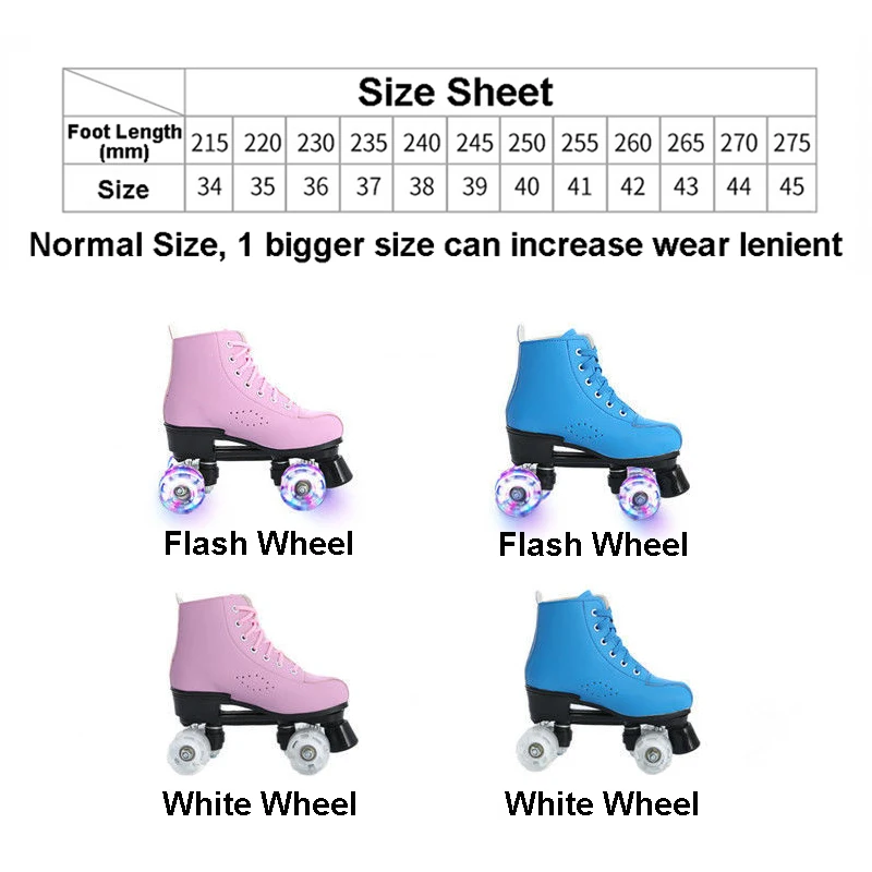 Двухрядные роликовые коньки для мужчин и женщин Уличная обувь катания на роликах