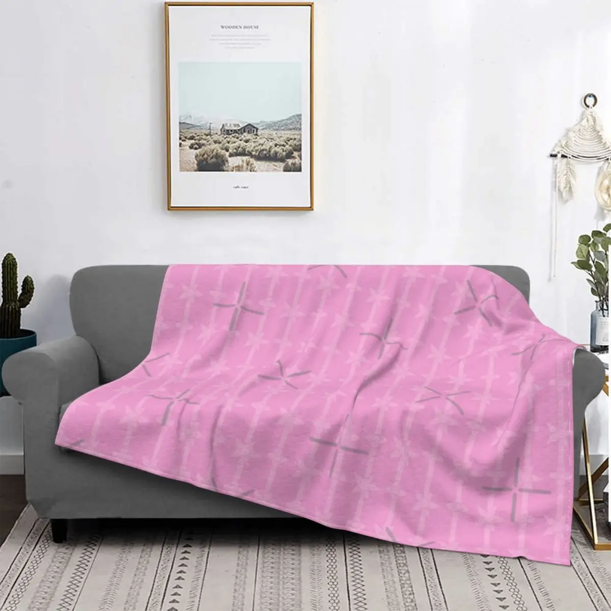 

Mary's Floral-Line Blanket Bedspread Bed Plaid Sofa Bedspread 135 Kawaii Blanket Summer Bedspreads