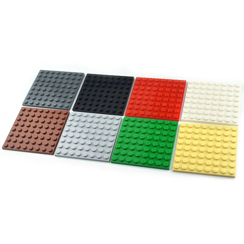 

Thin Figures Bricks 10pcs 8x8 Dots DIY Building Blocks Educational Creative Size Compatible All brand Assemblage Toys for Kids