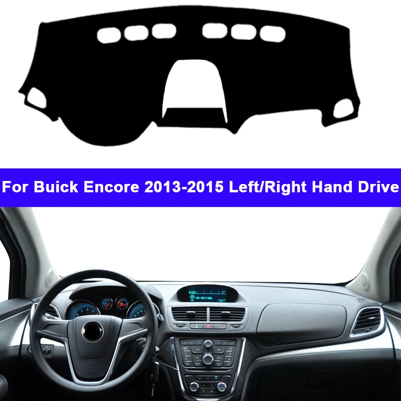 For Buick Encore 2013-2015 Black Dashmat Dashboard Mat Dash Cover Sun Visor Pad 