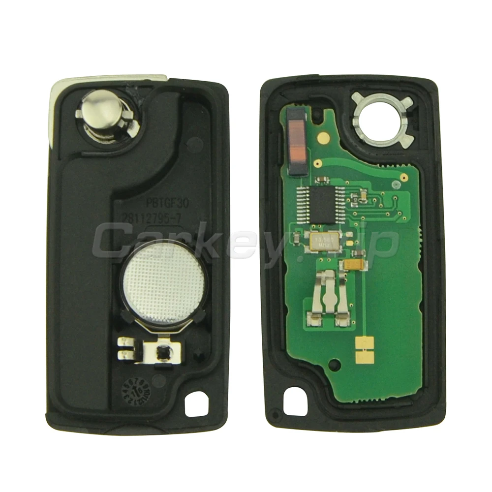 Remotekey CE0536 флип дистанционного ключа автомобиля 2 кнопки для peugeot 207 307 308 433 МГц id46-pcf7961 HU83