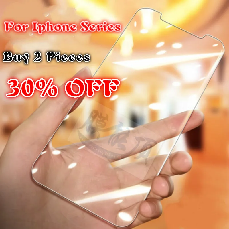 Защитное стекло на IPhone 4 4s 5s SE 5 5C 6 6s 7 8 plus XR X XS для Xs Max защита экрана из закаленного