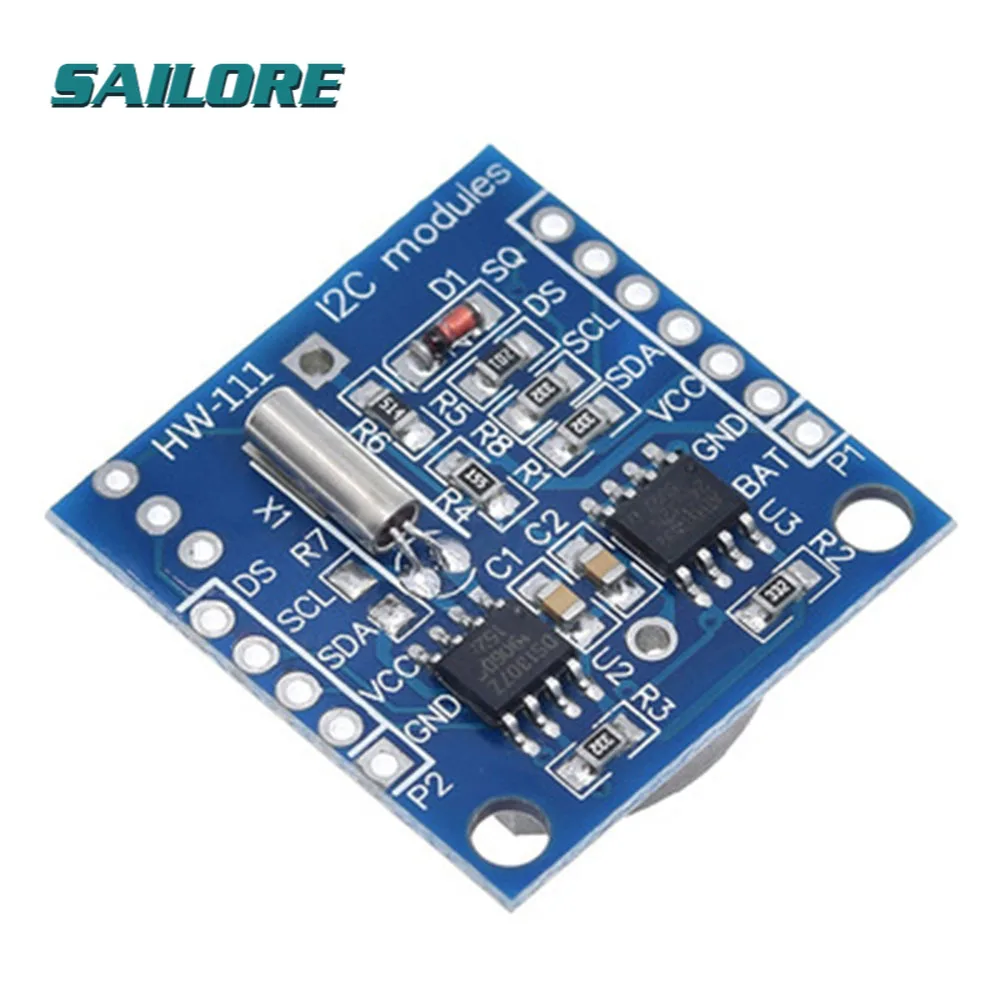 

DS3234/DS1302/DS1307/PCF8563/DS3231 AT24C32 I2C IIC Memory 3.3V-5V Real Time Precision RTC Clock I2C Module DS3231SN for Arduino