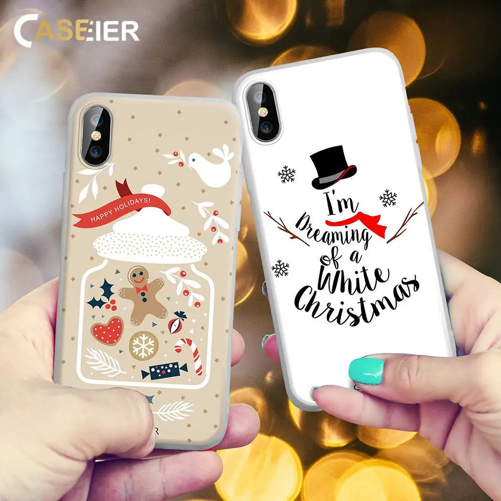 Чехол IER 2020 новогодний чехол для телефона iphone 11 Pro Max XR X XS MAX 7 8 Christamas s 6 6S Plus мягкая