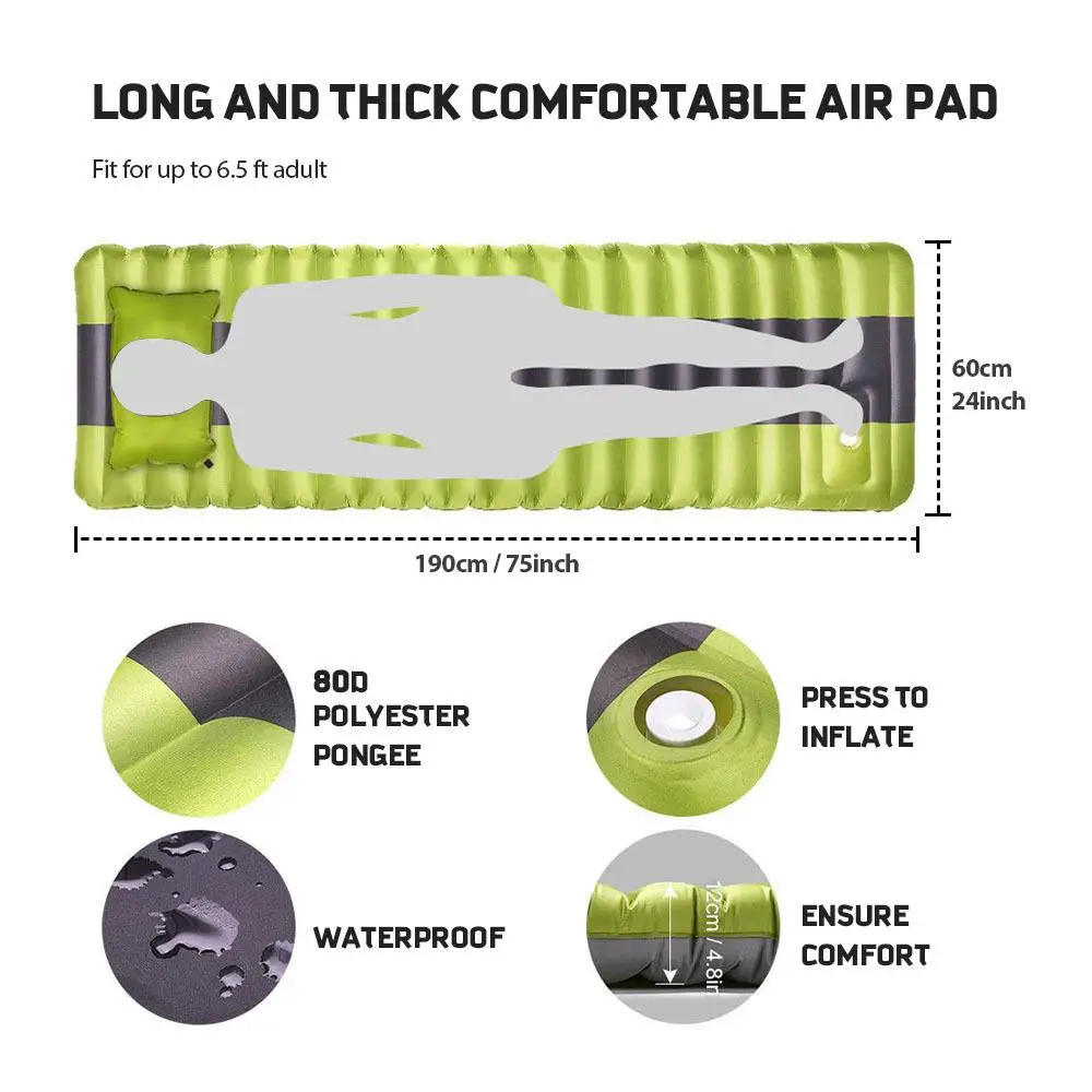 

Seeping Pad Air Mattress Tent Mat Travel Outdoors Camping Mattress Camping Air Cushion