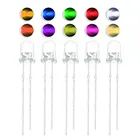 Комплект светодиодных диодов 3 мм, ассорти цветов, белый, зеленый, красный, синий, желтый, оранжевый, розовый, фиолетовый, теплый белый, сделай сам, светоизлучающие диоды, 100 шт.