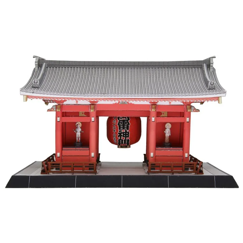 

Japan Kaminarimon Gate of Senso-Ji Temple DIY 3D Paper Model Building Kit Cardboard Art Crafts Child Educational Puzzle Toys