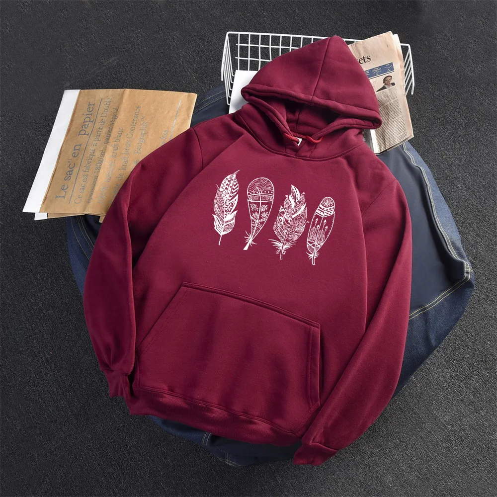 Модные женские худи с карманами толстовка длинным рукавом и принтом Sudadera