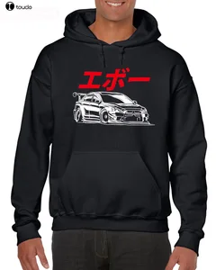 Новинка 2019, модные брендовые толстовки EVO, японская модель, толстовка Mitsubishi JDM с капюшоном, наклейка с надписью Boost Turbo, толстовка Mivec