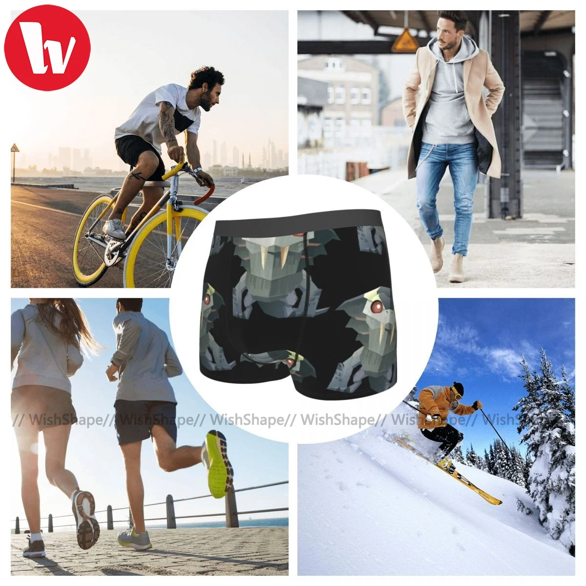 

Monster Hunter Underwear Printed Polyester Pouch Trunk Trenky Youth Funny Boxer Brief