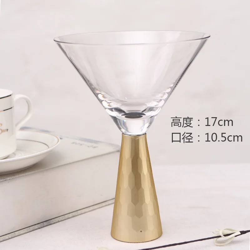 

Creative golden glass cocktail glass champagne glass wedding club banquet table wine glass
