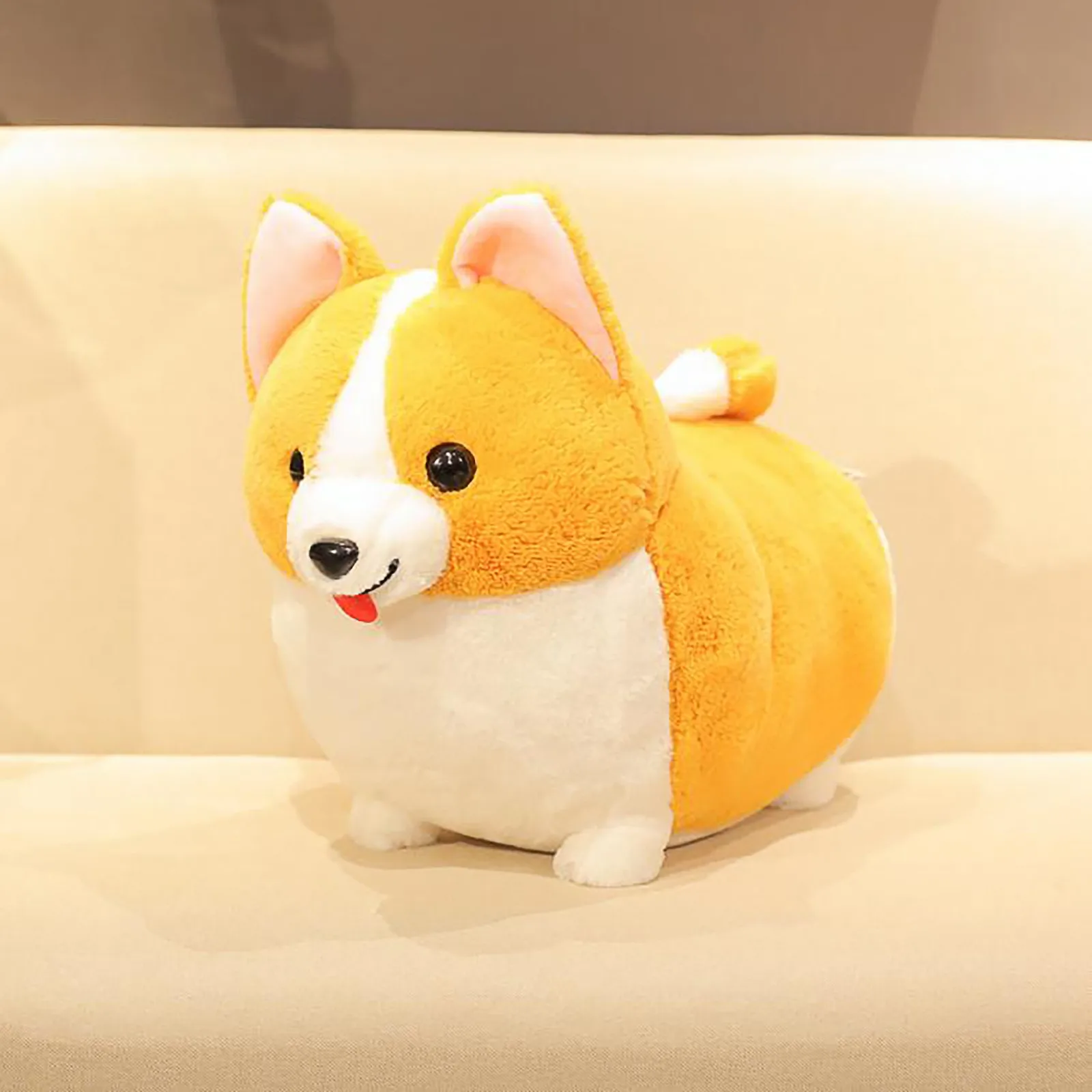 

Cute Short-legged Corgi Doll Ornaments Fat Corgi Plush Toys Pillow Gift Home Accessories Gift For Girlfriend Soft Animal Doll