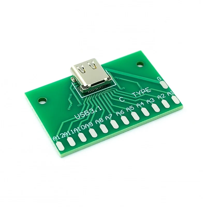 TYPE-C женский тестовая Плата USB 3 1 с печатной платой 24P Женский коннектор адаптер