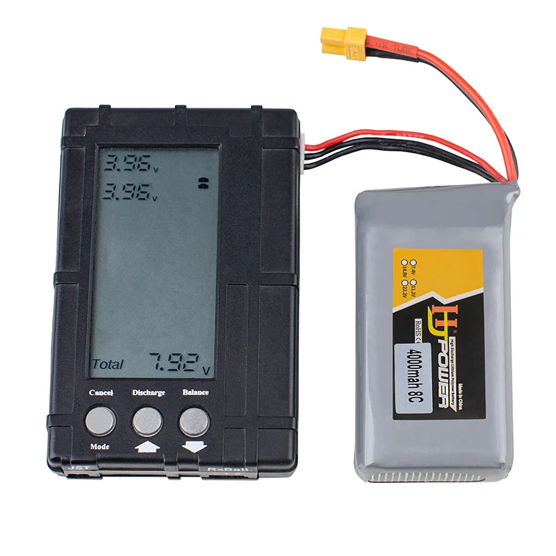 4000mAh 2S 7.4V 8C Lipo Battery TX16S TX18S TRemote Control Transmitter JST-XH and XT30 Plug Large Endurance | Игрушки и хобби