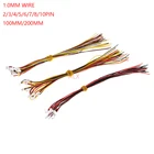 10 шт. 100 мм200 мм SH 1,0 2345678910 контактный гнездовой разъем с проводом 1,0 мм 2p3p4p5p6p7p8p9p10p кабель SH1.0