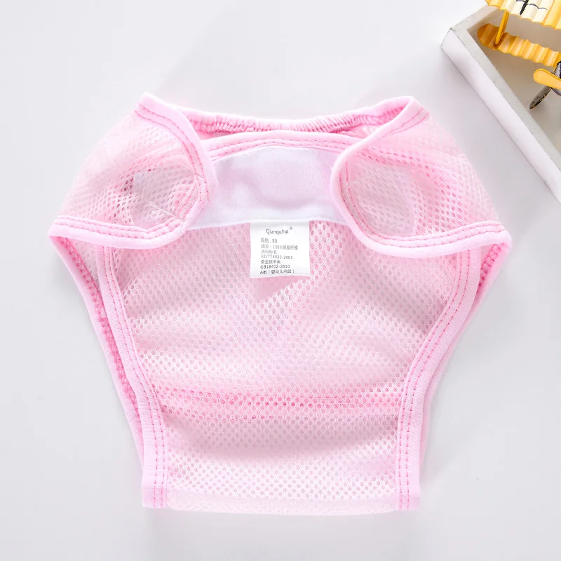 Pa&ntilde;al de bolsillo de malla lavable para reci&eacute;n nacido, pa&ntilde;ales transpirables de verano, forro de algod&oacute;n para beb&eacute;, pa&ntilde;ales de tela reutilizables-1