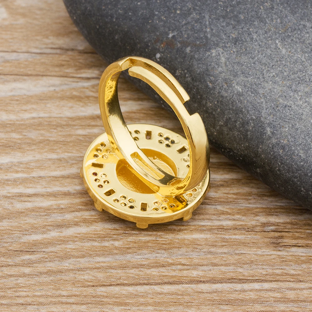 

New Arrival Fashion Red/Black/White Colors Evil Eye RingsTop Quality Copper CZ Adjustable Ring Best Party Wedding Jewelry Gift