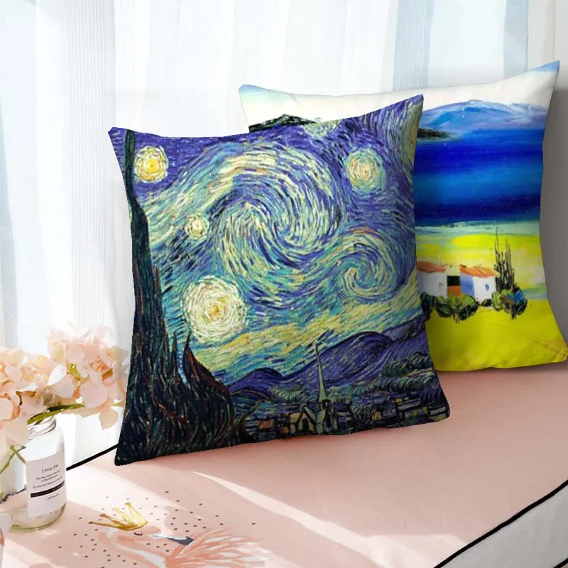 Декоративная наволочка с изображением подсолнуха Fuwatacchi для сна звездного неба