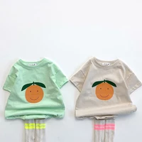 milancel baby clothing short sleeve infant girls one piece fruit pattern baby boys bodysuits pure cotton baby outfit