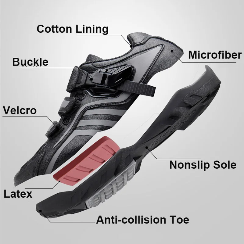 Мужские кроссовки из микрофибры дышащие ботинки для езды на велосипеде