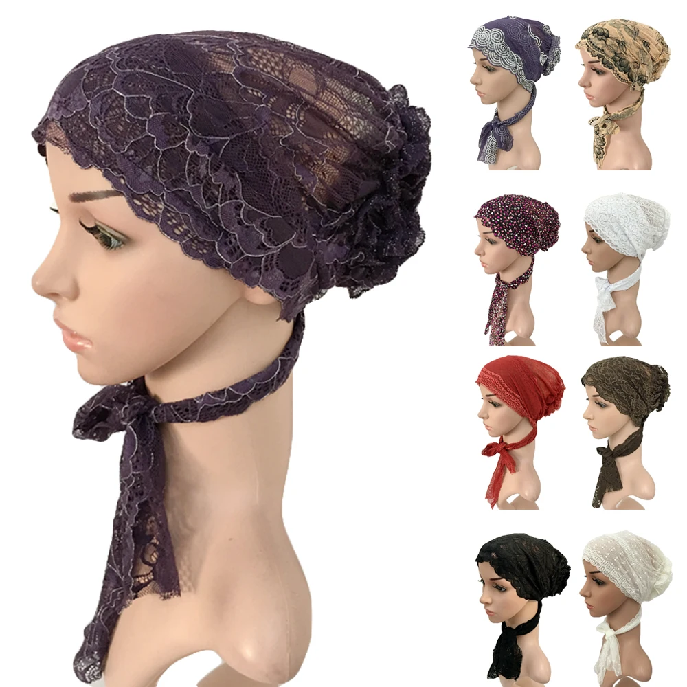 

Muslim Women Caps Islamic Arab Underscarf Scarf Caps Amira Hat Cancer Chemo Beanie Cover Inner Cap Islamic Head Wear