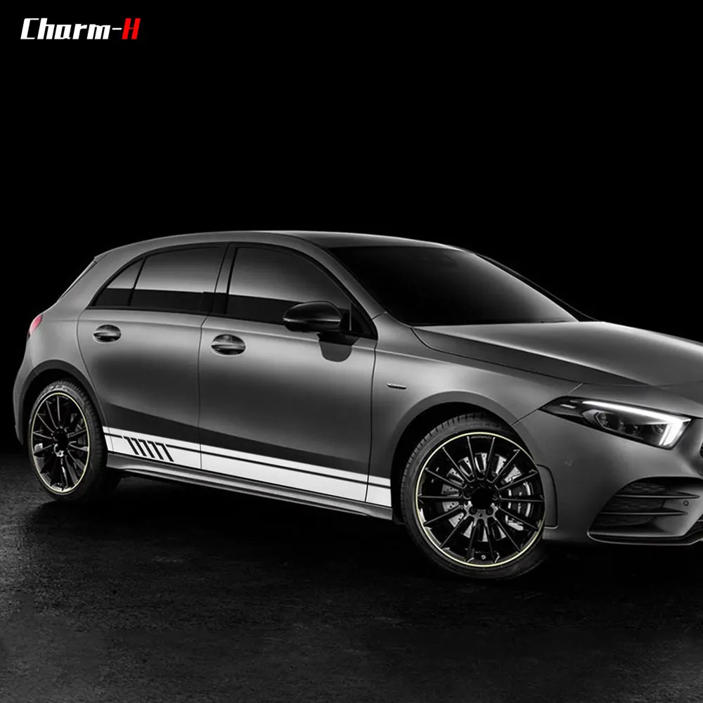 2 шт. для Mercedes Benz W176 A Class A45 AMG A180 A200 A250 Edition 1 Боковая гоночная полоска наклейки